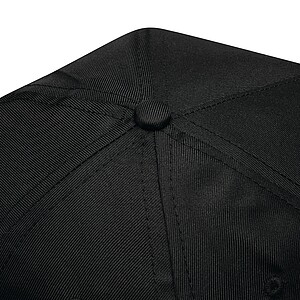 5-panel baseball cap, black