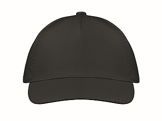 5 panel baseball cap, black