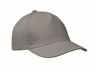 5 panel baseball cap, grey