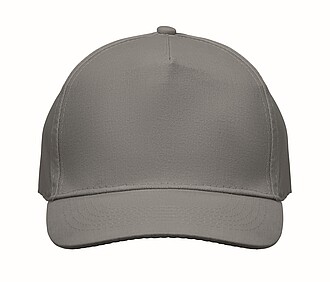 5 panel baseball cap, grey