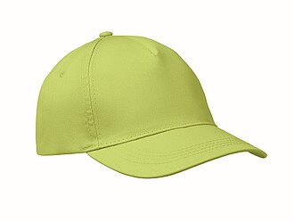 5 panel baseball cap, lime