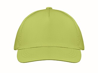 5 panel baseball cap, lime