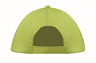 5 panel baseball cap, lime