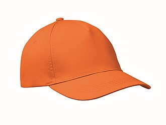 5 panel baseball cap, orange