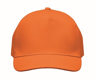 5 panel baseball cap, orange
