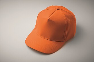 5 panel baseball cap, orange