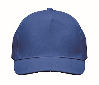 5 panel baseball cap, royal blue