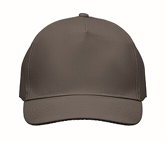 5 panel baseball cap, stone grey