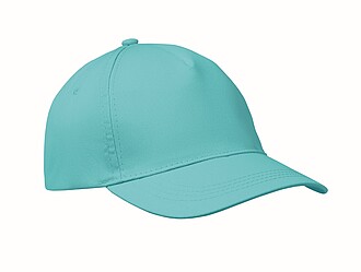 5 panel baseball cap, turquoise