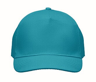 5 panel baseball cap, turquoise