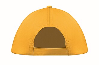 5 panel baseball cap, yellow
