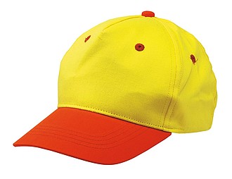 5 panel cap "Calimero" for children,colour yellow, orange