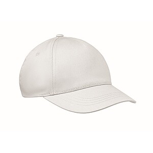 5 panel kids baseball cap, white