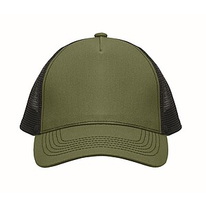 5 panel trucker cap, army green