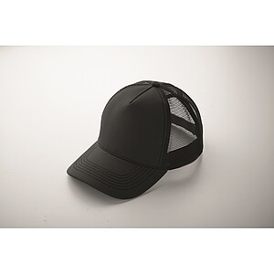 5 panel trucker cap, black