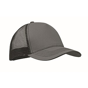 5 panel trucker cap, stone grey