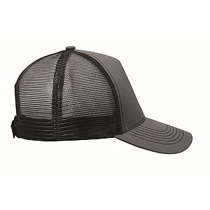 5 panel trucker cap, stone grey