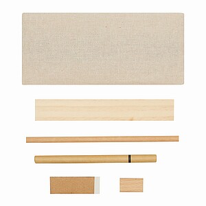 5-pcs. pencil set, beige