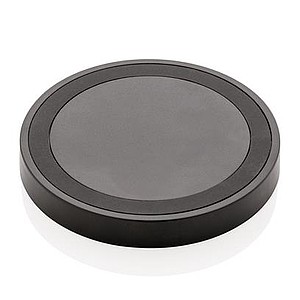 5W wireless charging pad round, black