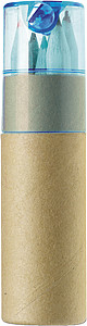 6 Colour pencils with sharpenerPale blue