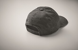 6 panel baseball cap 265 gr/m2, black