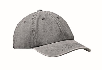 6 panel baseball cap 265 gr/m2, grey