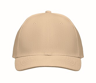 6 panel baseball cap, beige