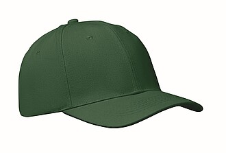 6 panel baseball cap, dark green