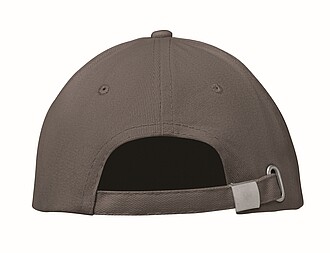 6 panel baseball cap, dark grey/grey