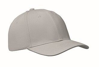 6 panel baseball cap, grey