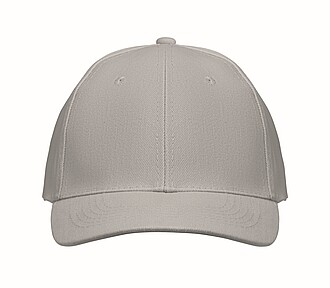 6 panel baseball cap, grey
