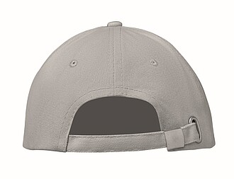 6 panel baseball cap, grey