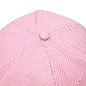 6-panel baseball cap, pink