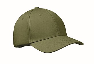 6 panel cotton baseball cap, army Green