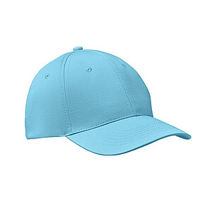6 panels baseball cap, baby blue