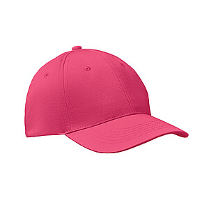 6 panels baseball cap, fuchsia