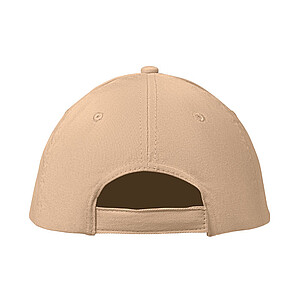 6 panels baseball cap, ivory