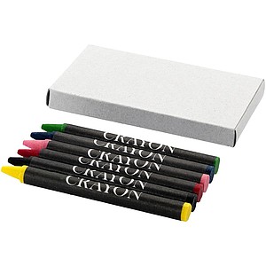 6 pcs wax crayons