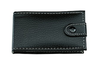 6 piece manicure set "Camille" in press stud pouch,colour black