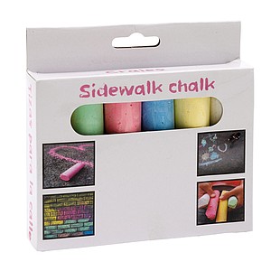 6 piece set sidewalk chalk "Street",colour coloured