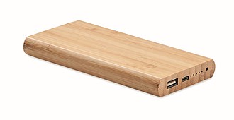 6000 mAh Bamboo power bank
