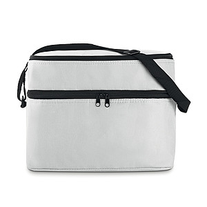 600D Cooler bag with 2 compartments and aluminium foil lining. Adjustable shoulder strap.
