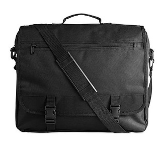 600D polyester document bag, black