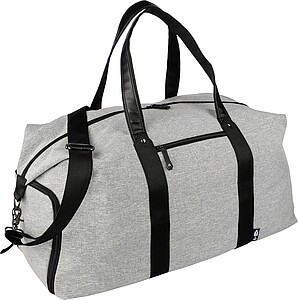 600D recycled polyester duffle bag Desmond, light grey