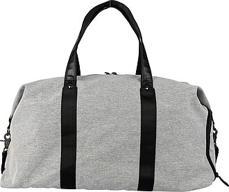 600D recycled polyester duffle bag Desmond, light grey