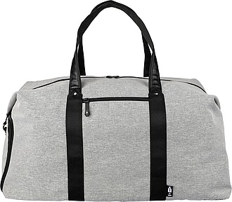 600D recycled polyester duffle bag Desmond, light grey