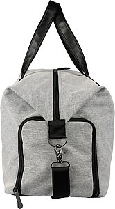 600D recycled polyester duffle bag Desmond, light grey