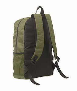 600D RPET polyester backpack, army Green