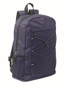 600D RPET polyester backpack, blue