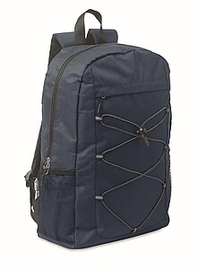 600D RPET polyester backpack, french navy